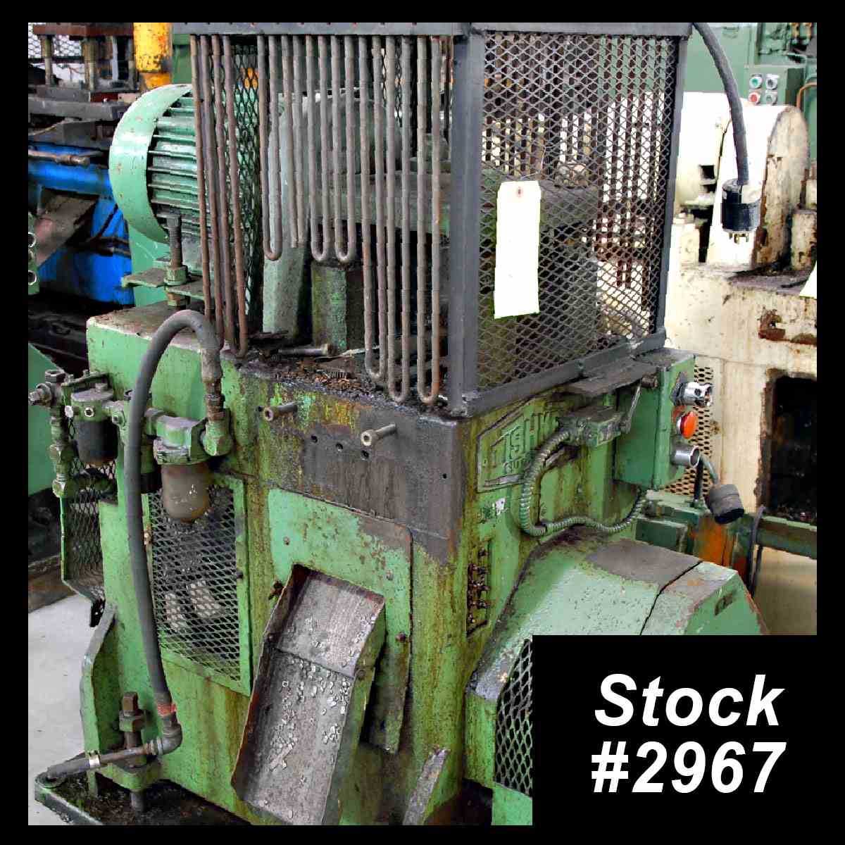 12 Ton, Tishken #C0-4-4, 4-post mechanical cut-off press, 4 stroke, 7" BH, 7" x12" die space, 1972 - Image 1