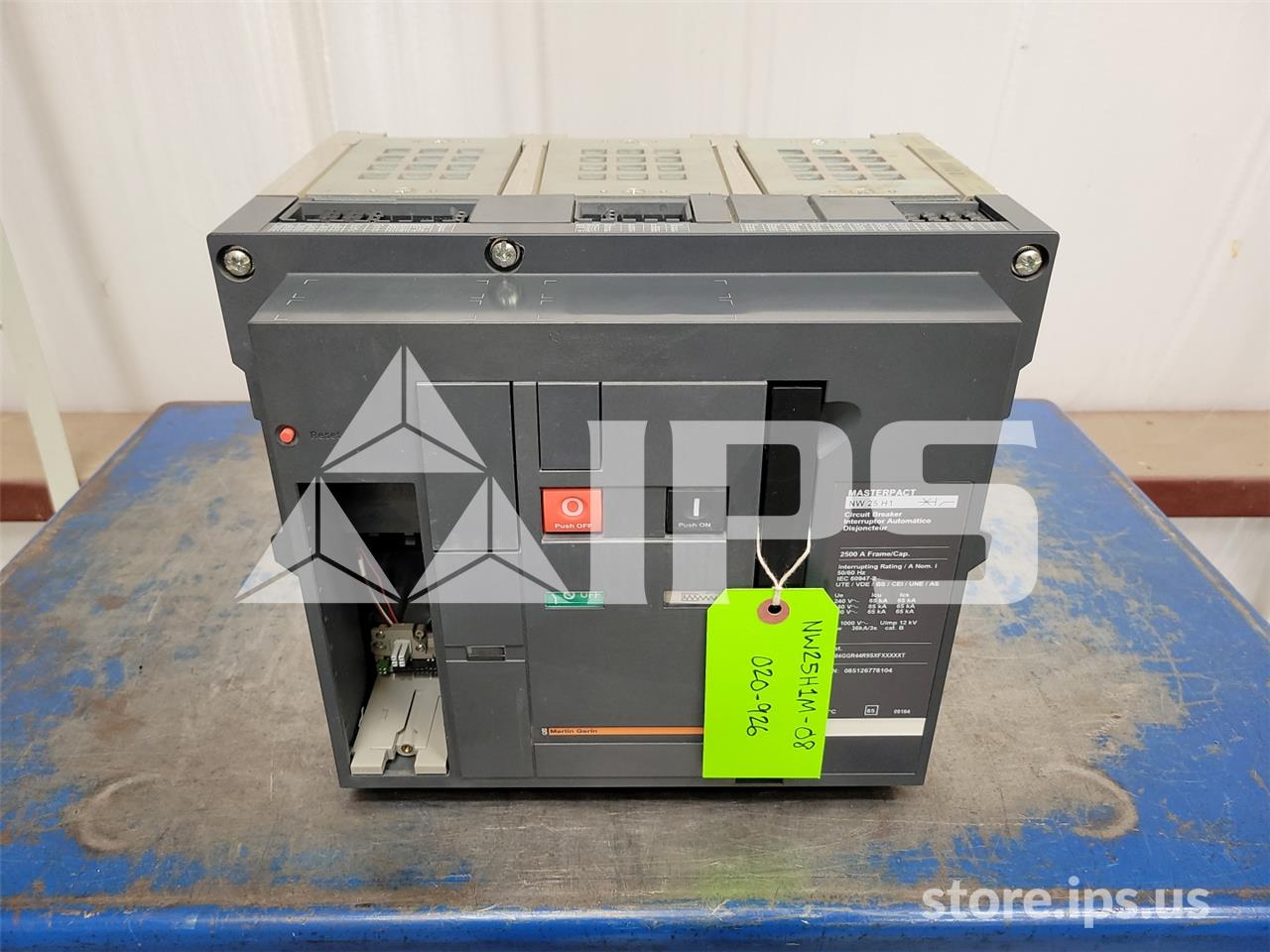 2500 Amps Square D Merlin Gerin Masterpact Nw25 H1 Mo/do Wm4ggr44r9sxfxxxxxt 120 Volts AC Shunt Trip, 2500 - Image 1