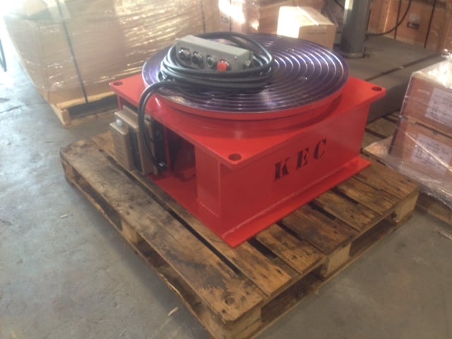 4500 lb. KEC #KT-25, flat turntable, floor rotating turntable, 2012 - Image 1