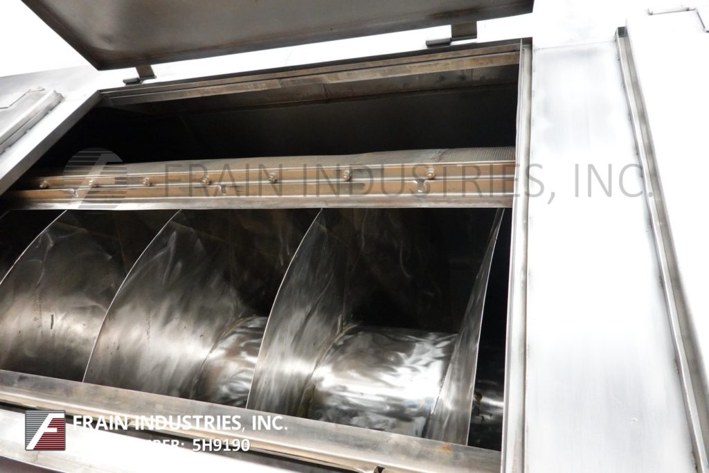 FMC Food Tech, Blancher, rotary 12' long x 40" diameter, 3 section perforated screen with oval perfs - Image 2