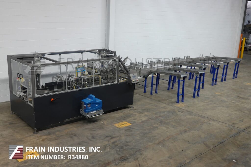 Climax #C3, automatic, intermittent motion, 6 lane, side load, hot melt glue cartoner rated up to 18 cartons - Image 1