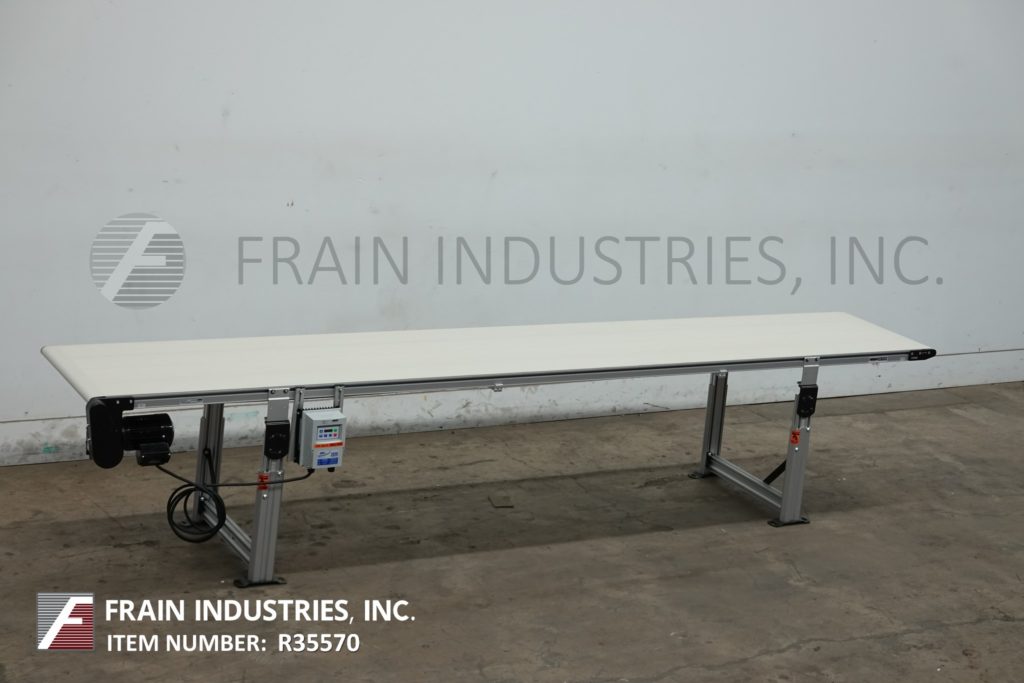 24" wide x 12' long, Dorner #2200, Aluminum frame belt conveyor, vari-speed controller - Image 1