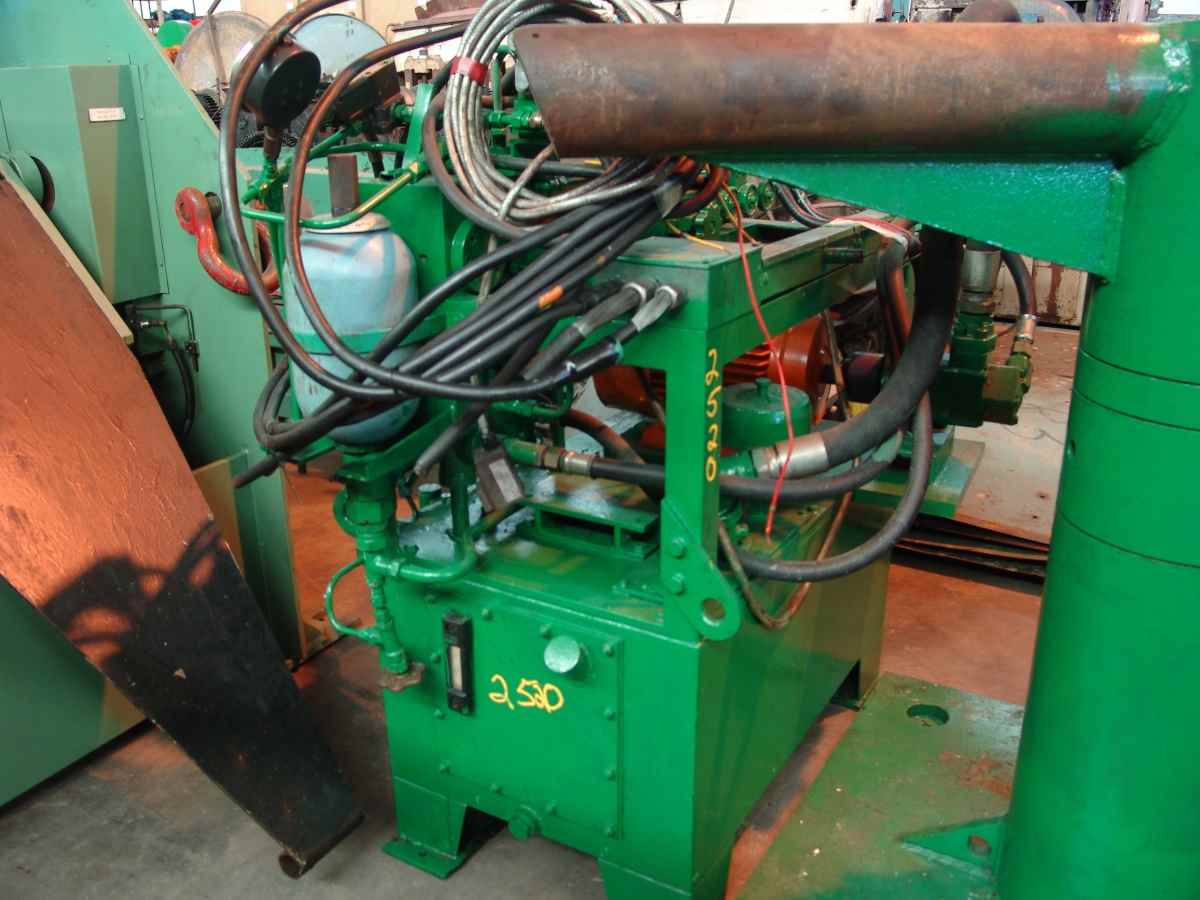 22" x 4" Tacke Olalde, slitting line, 10000 lb., 20" recoiler, 24" 72" OD, 16"-24" ID, air brake, manual - Image 3