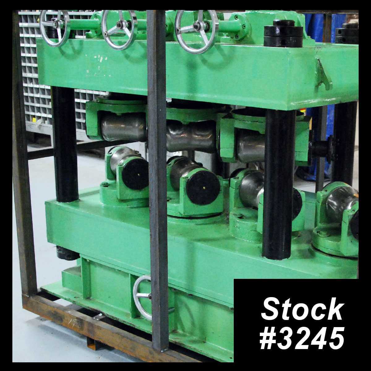 3-1/2" Taiyuan #JZ-089, pipe straightener, 6-roll, 98-230 FPM, vertical upper-roll adj., angular adj. - Image 1