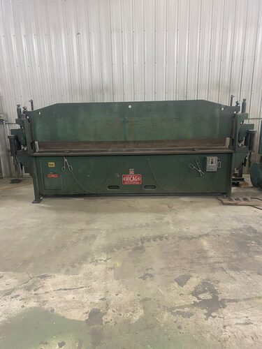 25 Ton, Chicago #SBA-104, hydraulic press brake, 10' overall, 7.5 HP - Image 1