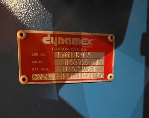 Dynamex #TPX-36-3-EU, driven tape payoff machine, 2 pad positions, 2014 - Image 10