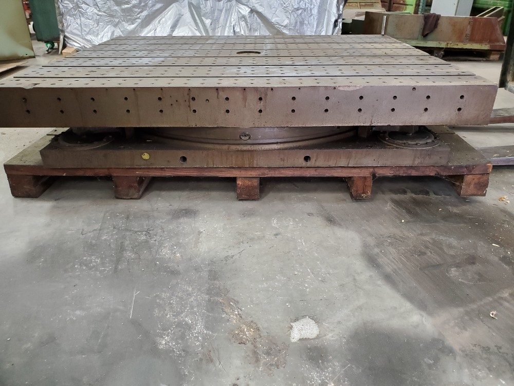 48" x 60" Giddings & Lewis, air lift rotary table - Image 2