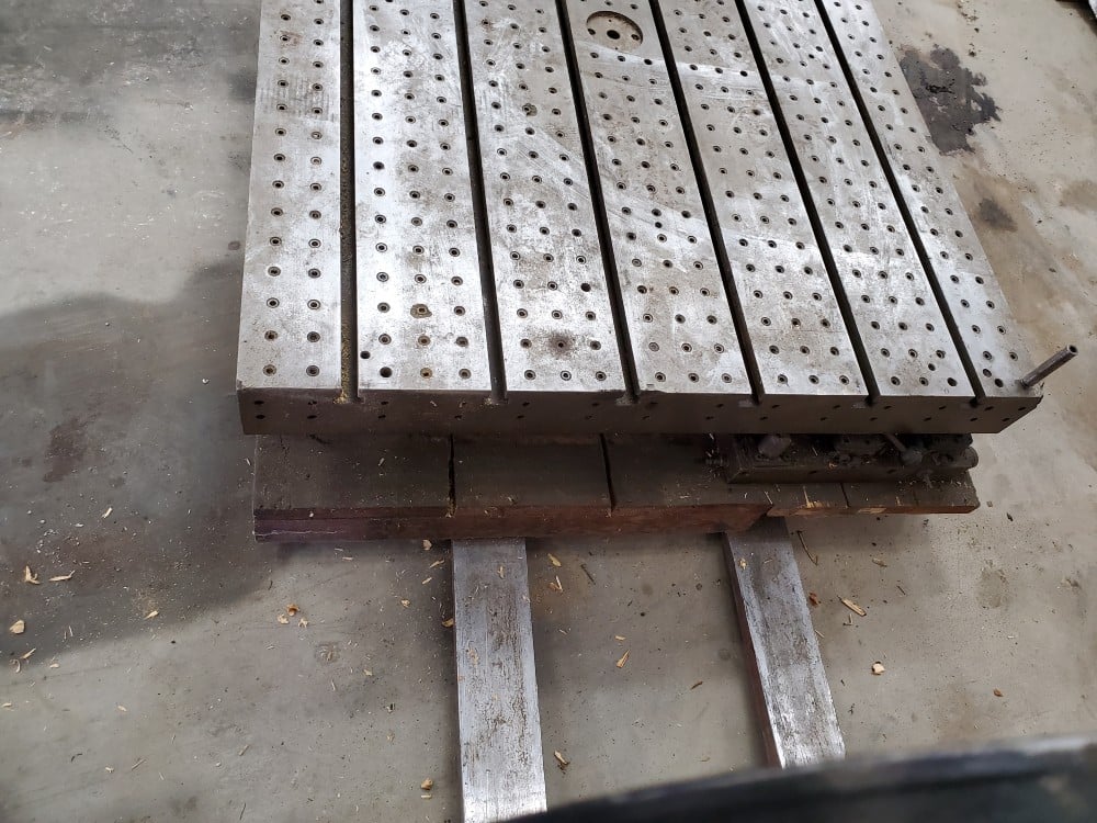 48" x 60" Giddings & Lewis, air lift rotary table - Image 4