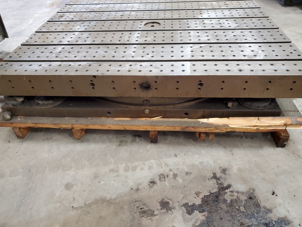 48" x 60" Giddings & Lewis, air lift rotary table - Image 9