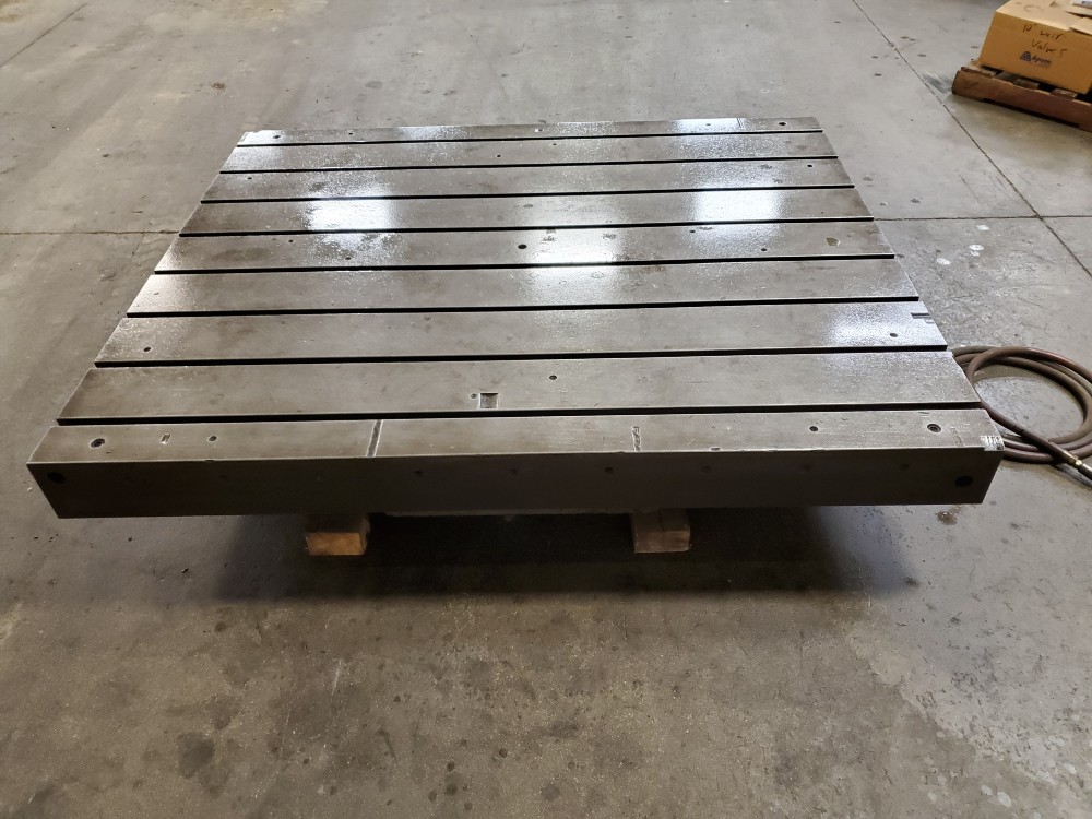 60" x 72" Lucas, air lift rotary table, serial #225 - Image 8