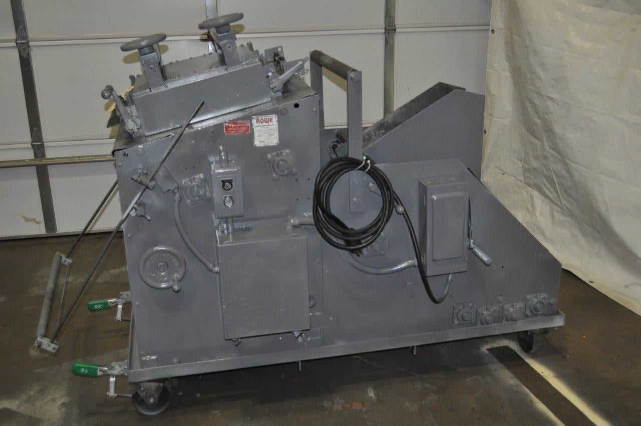 2000 lb. Rowe #A10-C2000J, 15" x .080", entry & exit pinch rolls, manual guide adj. - Image 1