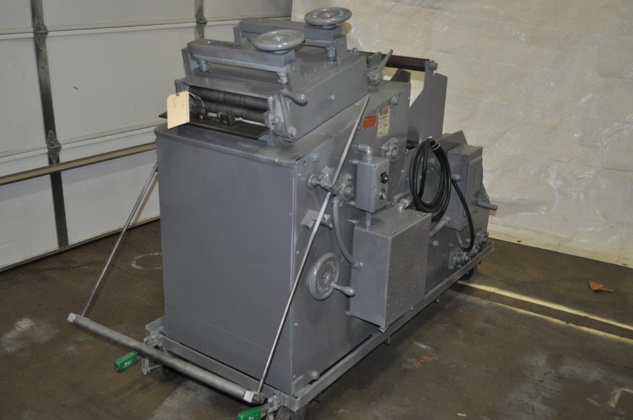 2000 lb. Rowe #A10-C2000J, 15" x .080", entry & exit pinch rolls, manual guide adj. - Image 3