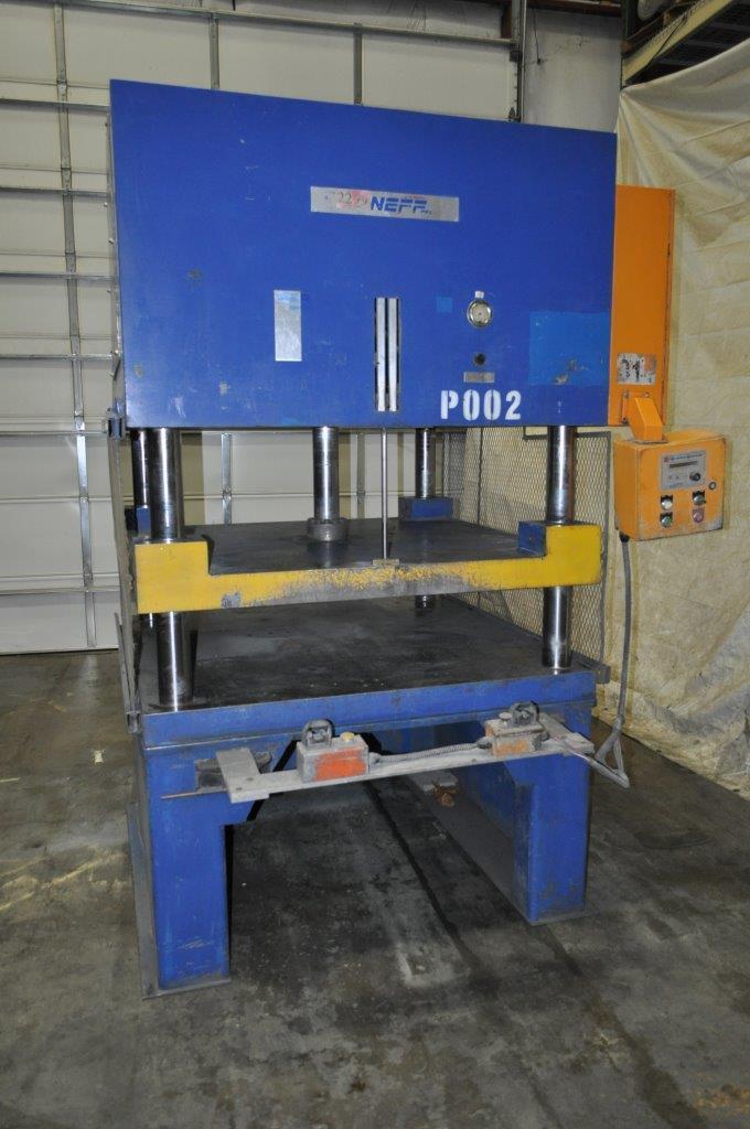42.4 Ton, Neff #H-40-15M, 12" stroke, 24" daylight, 60" x 60" bed, 4" cylinder diameter, palm buttons - Image 1