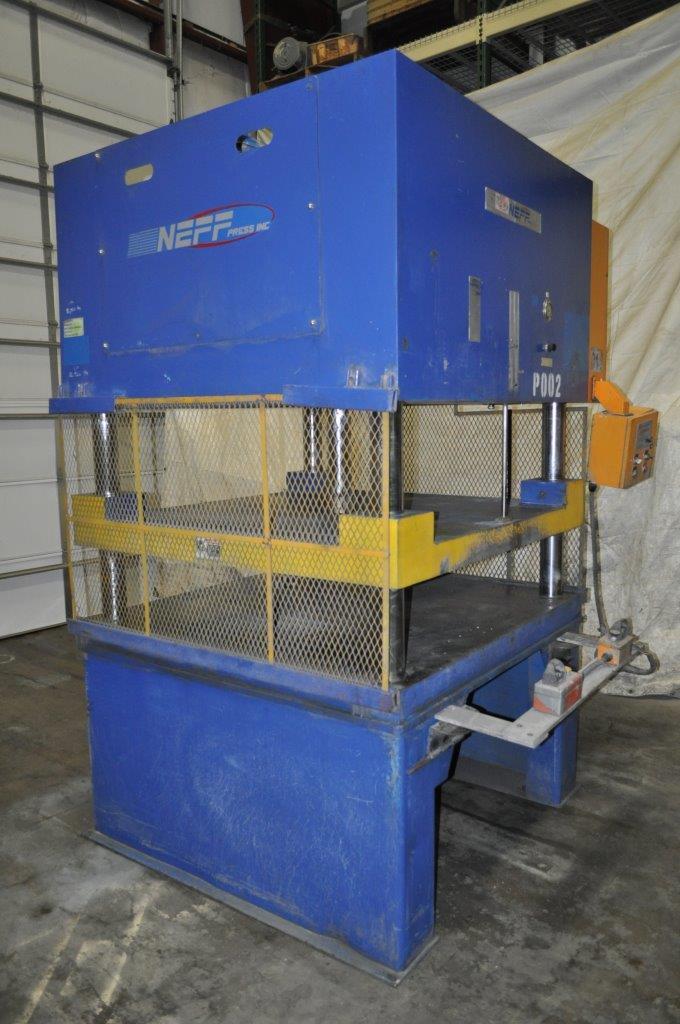 42.4 Ton, Neff #H-40-15M, 12" stroke, 24" daylight, 60" x 60" bed, 4" cylinder diameter, palm buttons - Image 4