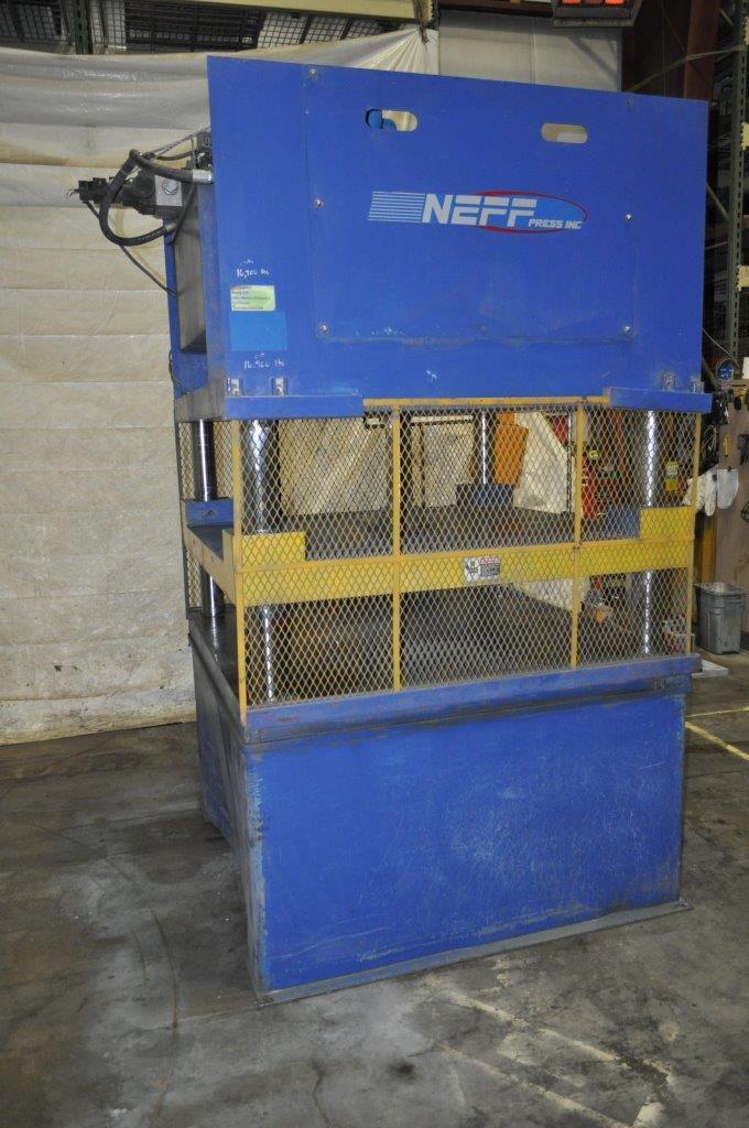 42.4 Ton, Neff #H-40-15M, 12" stroke, 24" daylight, 60" x 60" bed, 4" cylinder diameter, palm buttons - Image 5