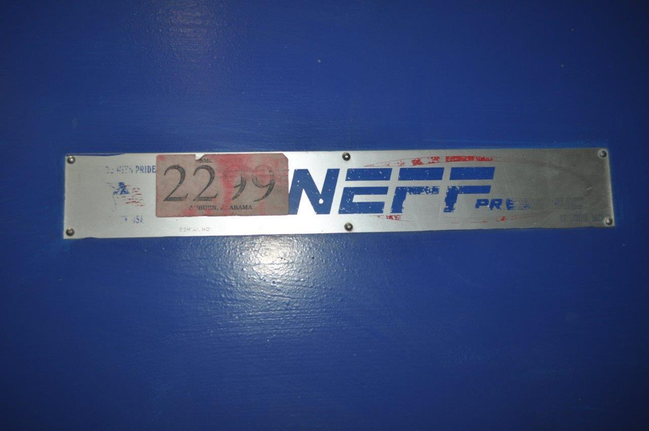 42.4 Ton, Neff #H-40-15M, 12" stroke, 24" daylight, 60" x 60" bed, 4" cylinder diameter, palm buttons - Image 7