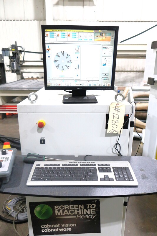 Holz-Her #Dynestic-7516, CNC router, 8 position tool changer, boring unit, vacuum pump, 2011 - Image 2