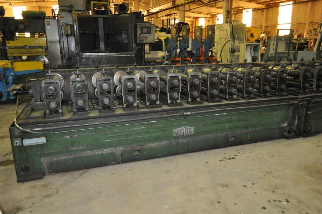24 Stand, Tishken #24-HWS, 3" spindle diameter, 36" roll space, 40 HP, 14" horizontal centers, 1986 - Image 4