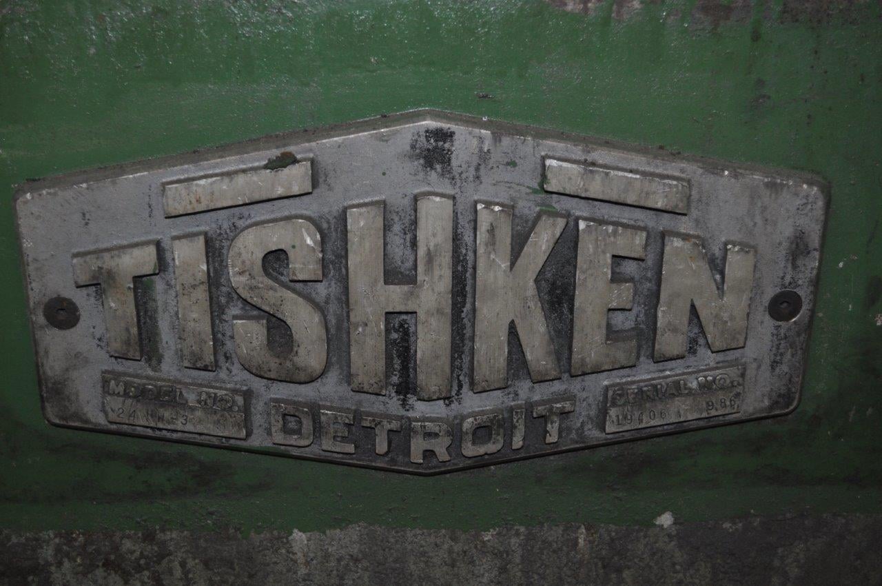 24 Stand, Tishken #24-HWS, 3" spindle diameter, 36" roll space, 40 HP, 14" horizontal centers, 1986 - Image 10