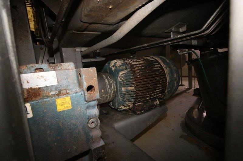 250 cu.ft. Stainless Steel double ribbon blender, non jacketed, chain driven, 75 HP - Image 6