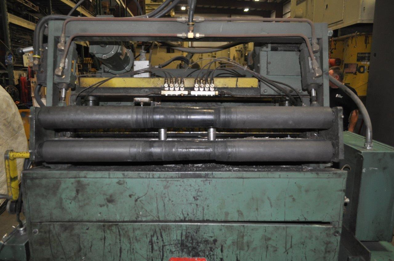 30" x .065" Rowe #B-30, 7-roll, entry & exit pinch roll w/ air lift, cascade rolls - Image 5