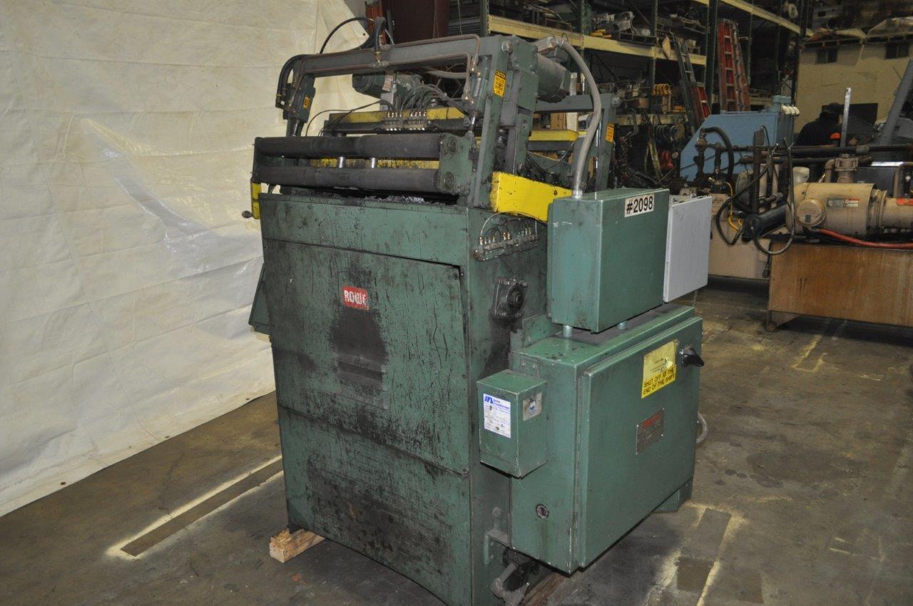 30" x .065" Rowe #B-30, 7-roll, entry & exit pinch roll w/ air lift, cascade rolls - Image 6