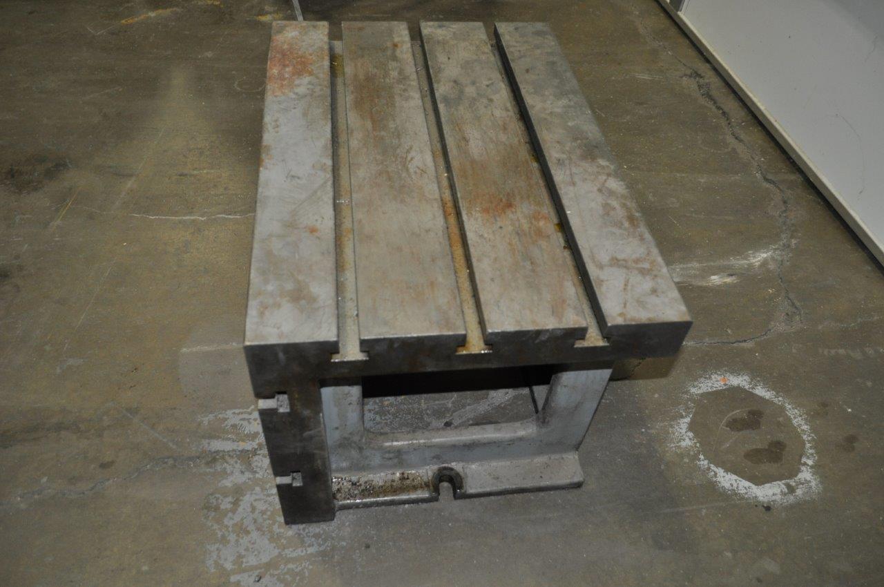 Carlton, radial drill table, 25 LR x 17.5 front back x 16 tall - Image 3