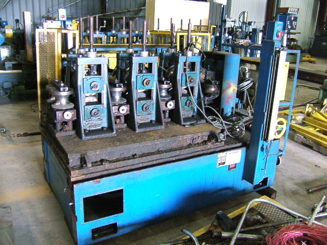 1-1/2" x .083" Yoder #W-15/W-20, tig welder tube mill, 26" abrasive blade, single end uncoiler - Image 2