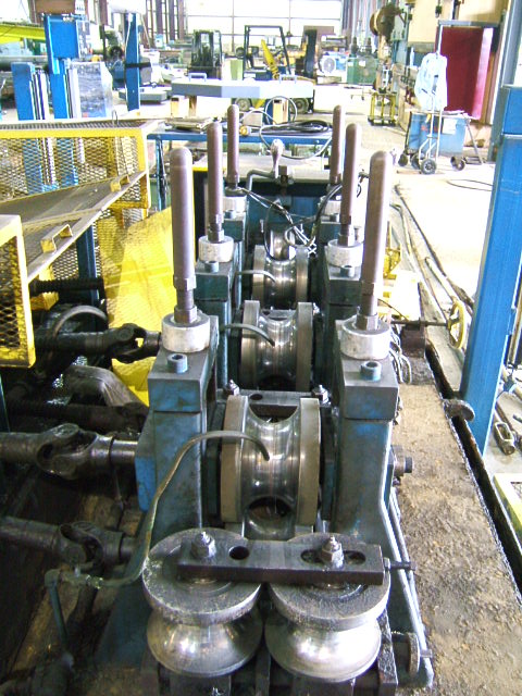 1-1/2" x .083" Yoder #W-15/W-20, tig welder tube mill, 26" abrasive blade, single end uncoiler - Image 3