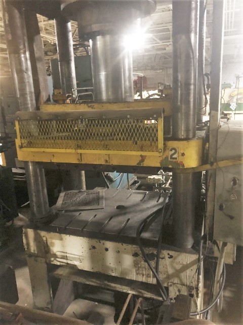 220 Ton, Rodgers, transfer compression molding press, 18 -24" stroke, 48" DL, 58" x36" bed, 1981 - Image 3