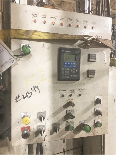 220 Ton, Rodgers, transfer compression molding press, 18 -24" stroke, 48" DL, 58" x36" bed, 1981 - Image 6