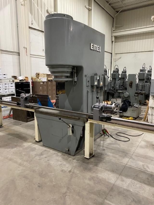 220 Ton, Eitel #RP-200, hydraulic straightening press, 10" stroke, 33" daylight, S/N 14195,1977 - Image 1
