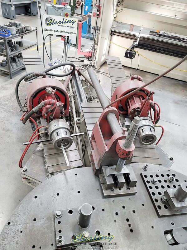 17.5 Ton, Hufford #A-10, stretch wrap forming machine, 30" x65" tbl., tooling - Image 3