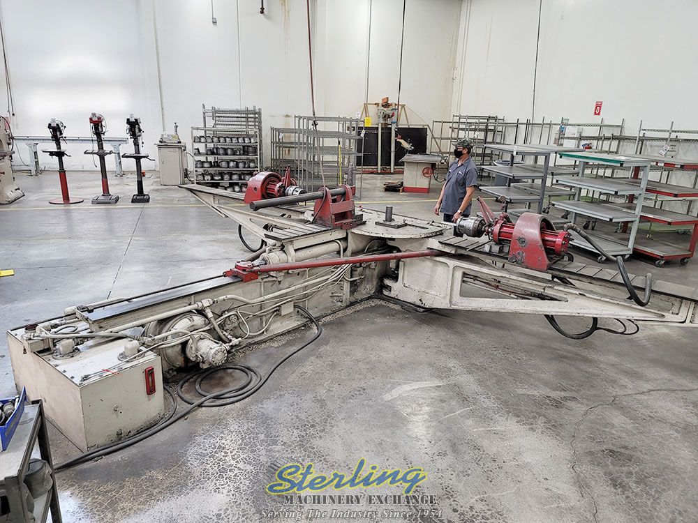 17.5 Ton, Hufford #A-10, stretch wrap forming machine, 30" x65" tbl., tooling - Image 10