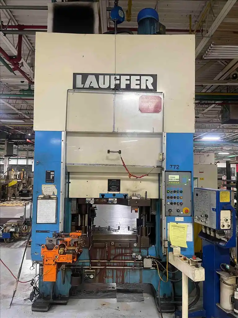 176 Ton, Lauffer #RPS160, hydraulic straight side press, 7.9" stroke, 19.7" daylight, S43011 - Image 2