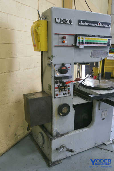 18" x 13" Amada #VAC-500, band saw, 156" blade, vari-speed, 2 HP, feed table stroke, #54558 - Image 4