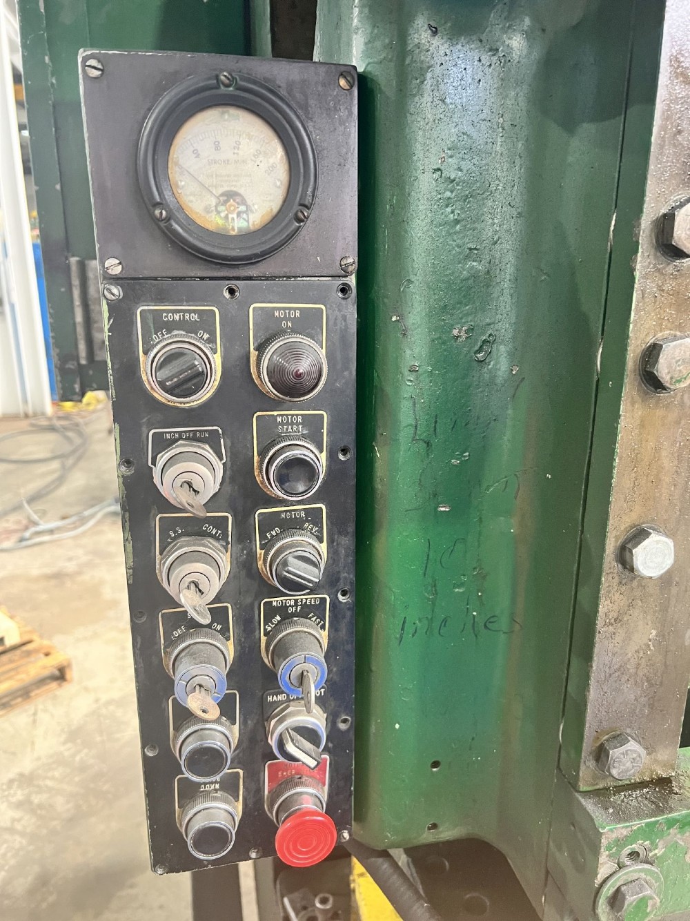60 Ton, Minster #60-4, 3" stroke, 67-200 SPM, rare find variable speed press - Image 6