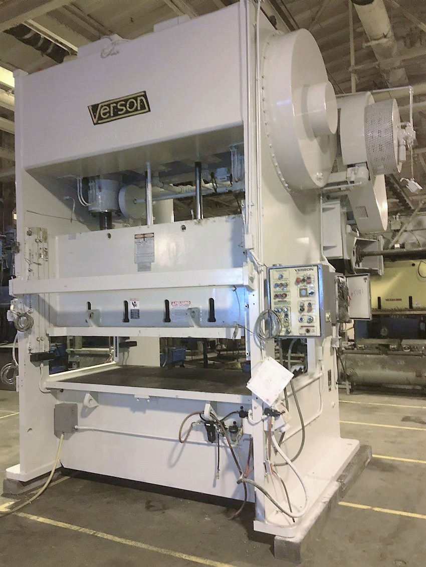 250 Ton, Verson #250-B2-84-48, Straight Side Double Crank, 4" stroke, 84" x 48" bed, 35-70 SPM - Image 1