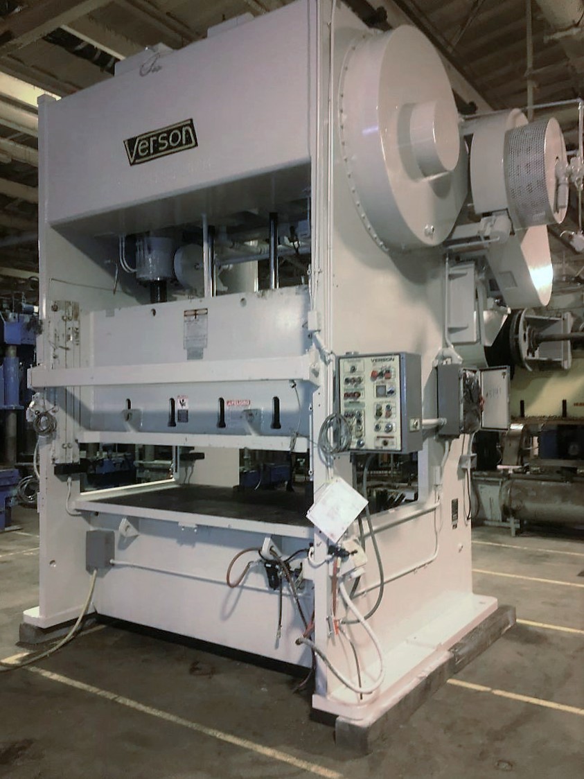 250 Ton, Verson #250-B2-84-48, Straight Side Double Crank, 4" stroke, 84" x 48" bed, 35-70 SPM - Image 2