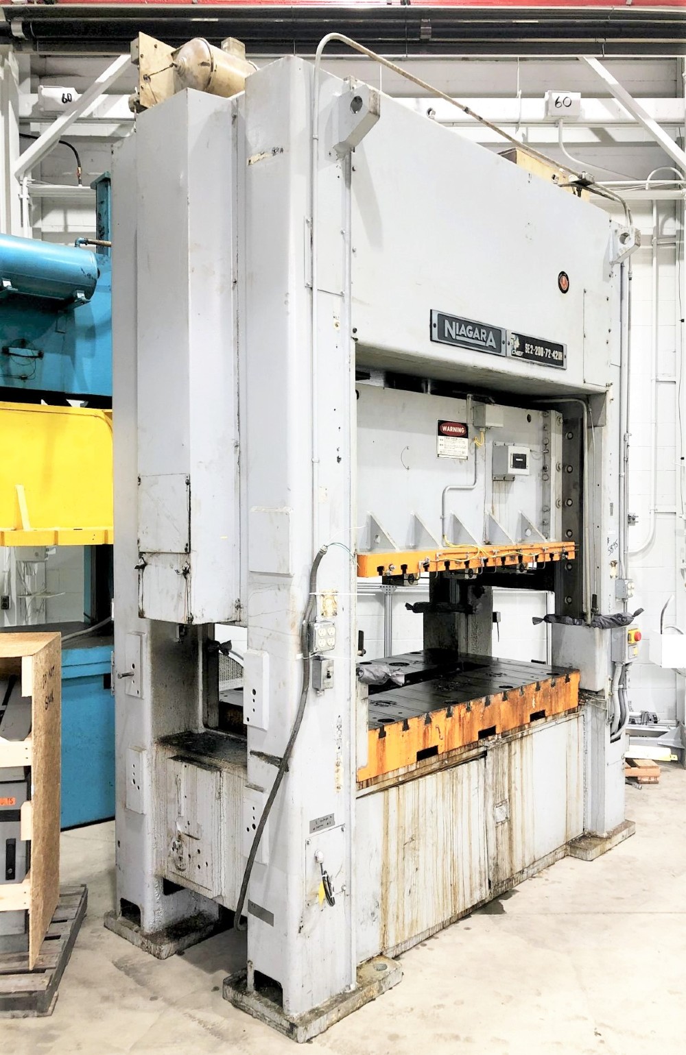 220 Ton, Niagara Press #SE2-200-72-42-UH, 72" x 42" bed, 6" stroke, 50-100 SPM - Image 2