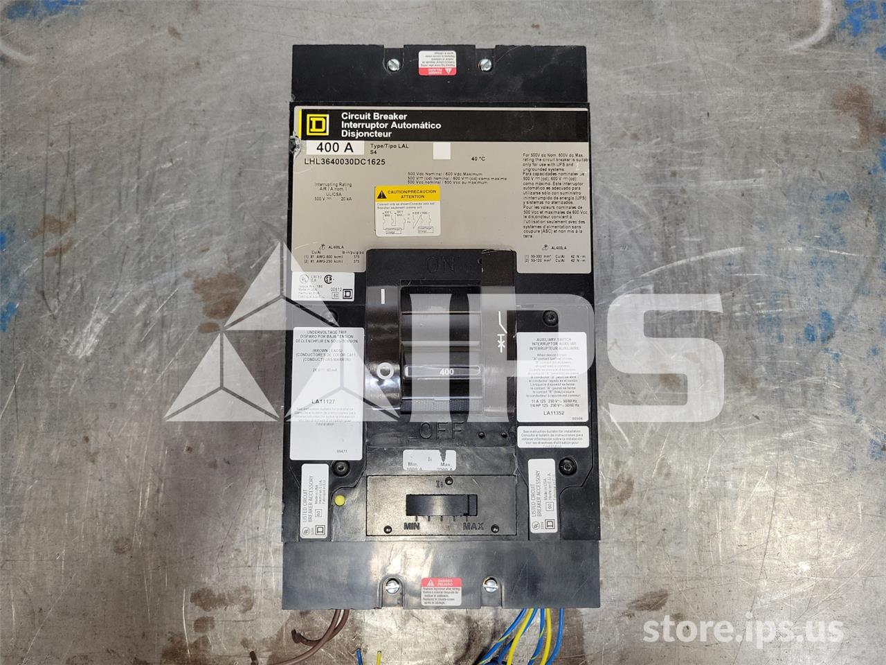 Square D Lhl Mccb 24 Volts DC Uv, 1000-2000 Amps Instantaneous - Image 1