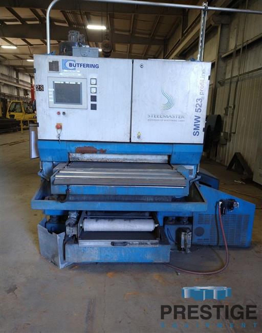 37" Steelmaster Profiline #SMW523, abrasive head, 7-brush heads, PLC control, rebuilt, 2009, #31776 - Image 2