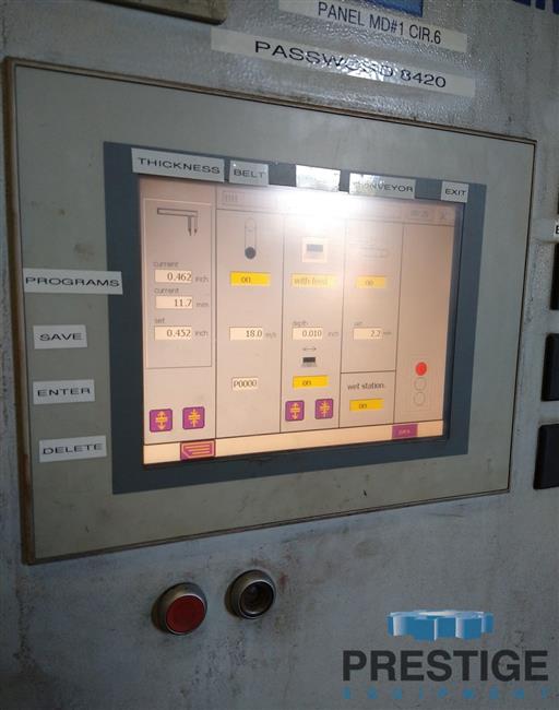 37" Steelmaster Profiline #SMW523, abrasive head, 7-brush heads, PLC control, rebuilt, 2009, #31776 - Image 4