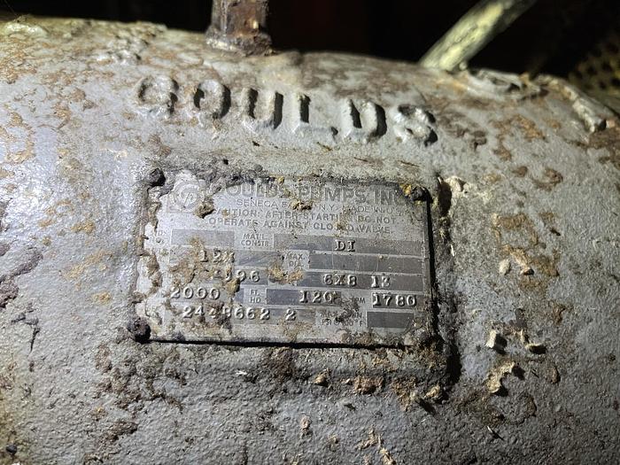 Goulds #3196, Stainless Steel centrifugal pump, 6x8x13, 75 HP - Image 3