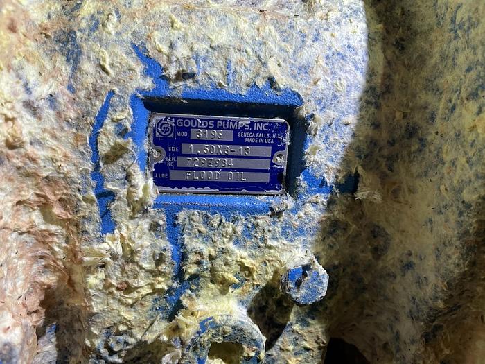 Goulds #3196MTX, centrifugal pump, 1.5x3-13, 15 HP - Image 3