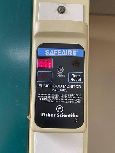 Hamilton #Safe-Aire, 31" W x 61" L x 55" H fume hood w/54L0405 Safe Aire monitor - Image 3