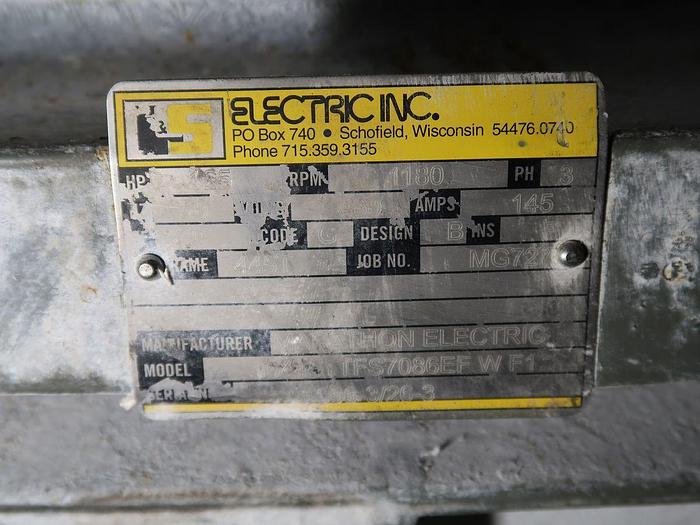 Voith #28/27, pulper with 460 V. drive, 125 HP - Image 8
