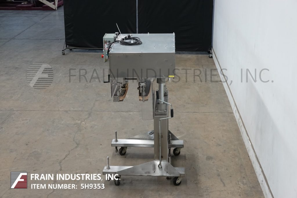SureKap #SK600, automatic, inline, Stainless Steel, 3 station, 6 spindle roll over conveyor capper - Image 3