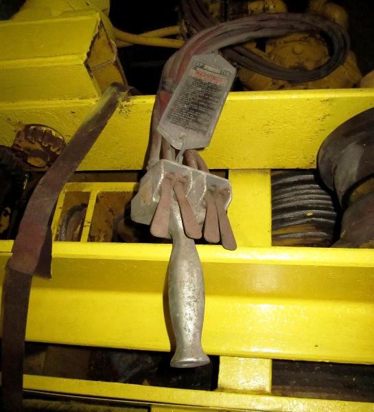 10 Ton, Detroit, pneumatic monorail hoist, serial #38104 - Image 2