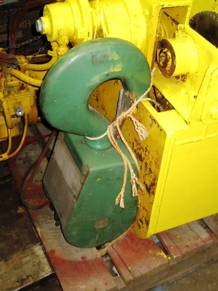 10 Ton, Detroit, pneumatic monorail hoist, serial #38104 - Image 3